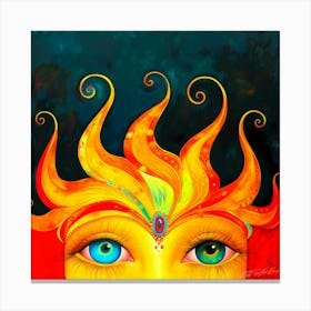 The Sun - Face Solaire Canvas Print