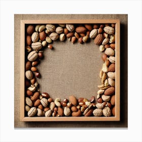Nuts In A Frame 2 Canvas Print