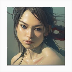 Asian Girl Canvas Print