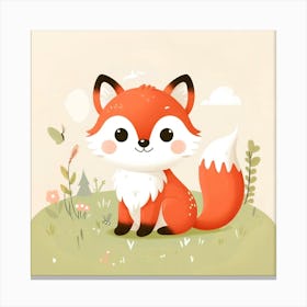 Cute Fox Canvas Print