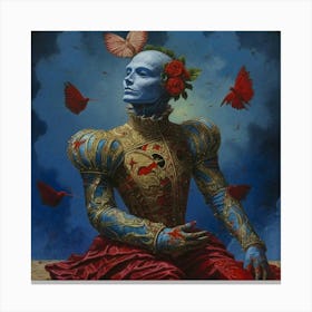 'The Blue Man' Canvas Print