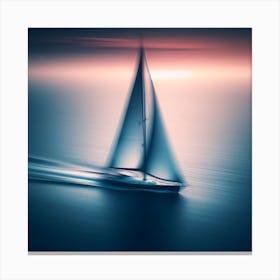 Abstract, A Sailing boat 2 Canvas Print