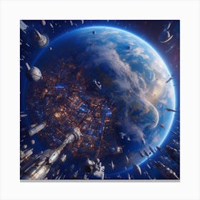 Space City 16 Canvas Print