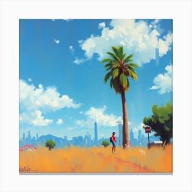 California Skyline Canvas Print