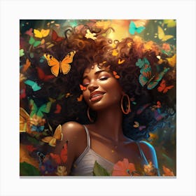 Butterfly Girl 6 Canvas Print