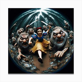 Snow White And The Seven Dwarfs 11 Canvas Print