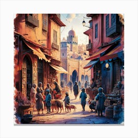 Egyptian Market 1 Canvas Print