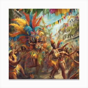 Carnival Dancers Canvas Print