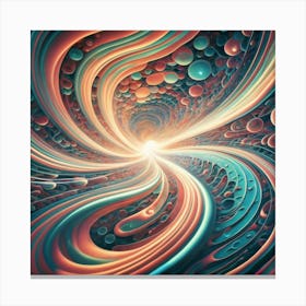 Interstellar laser light line pattern abstract art 8 Canvas Print