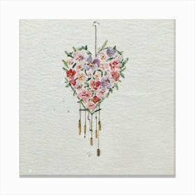 Heart Dreamcatcher Canvas Print