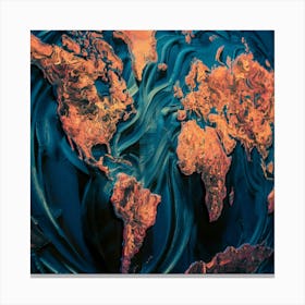 World Map 32 Canvas Print