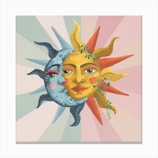 The Sun And The Moon Canvas Print