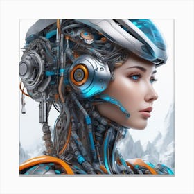 Robot Girl 8 Canvas Print