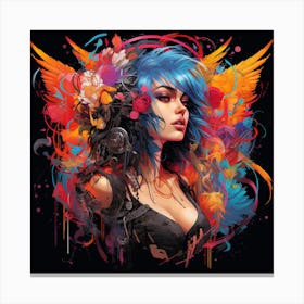 PUNK ROCK QUEEN Canvas Print