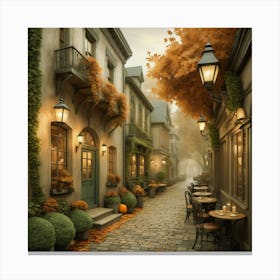 Autumn In Paris Canvas Print