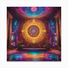 Psychedelic Temple Canvas Print