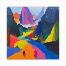 Abstract Travel Collection Zermatt Switzerland 4 Canvas Print