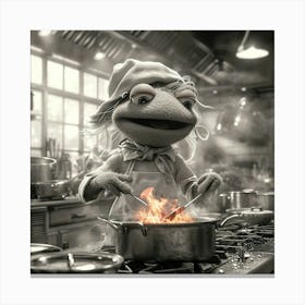 Muppets Cooking Canvas Print