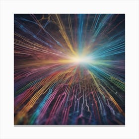 Abstract Rays Of Light 14 Canvas Print