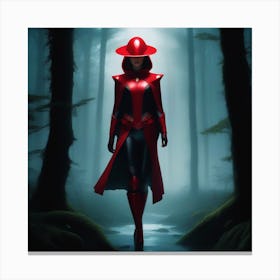 Red Cloak Canvas Print