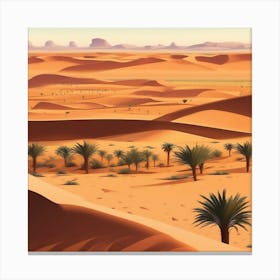 Sahara Desert Landscape 1 Canvas Print