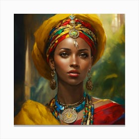 African Beauty Canvas Print