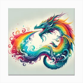 Rainbow Dragon Canvas Print