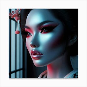 Creative Geisha Artwork 39 Canvas Print