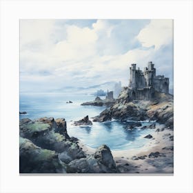 Castle By The Sea Canvas Print