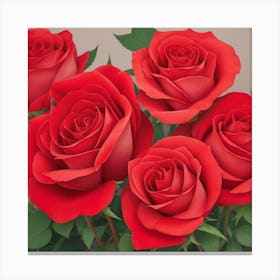 Red Roses Canvas Print