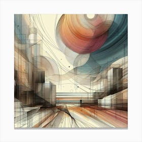 Abstract Cityscape 8 Canvas Print