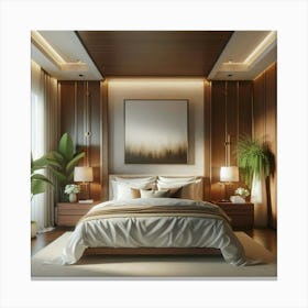 Modern Bedroom Design Canvas Print