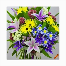 Bouquet Of Flowers Canvas Print