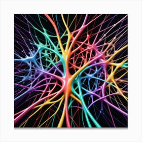 Colorful Neuron 5 Canvas Print