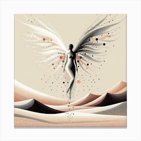 Angel In The Desert 1 Canvas Print