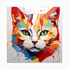 Colorful Cat Canvas Print