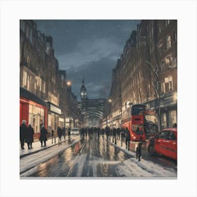 London Street Scene Canvas Print