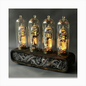 Steampunk Lamps Canvas Print