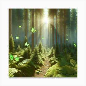 Forested Canvas Print