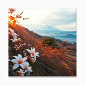 Mt Fuji At Sunset Canvas Print