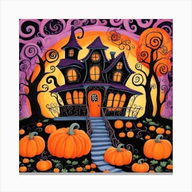 Haunted House 6 Canvas Print