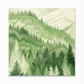 Green Forest Canvas Print