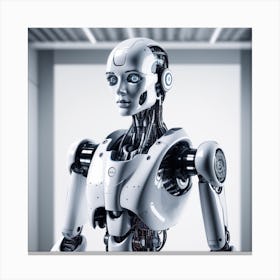 Robot Portrait 5 Canvas Print