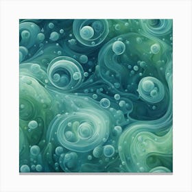 Bubbles And Swirls Canvas Print