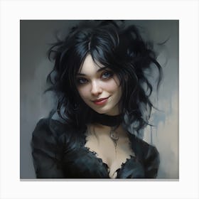 Gothic Girl Canvas Print