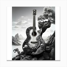 Yin and Yang in Guitar Harmony 18 Canvas Print