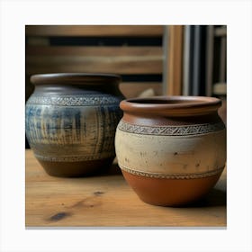 Default Create Unique Design Of Antique Pots 0 Canvas Print