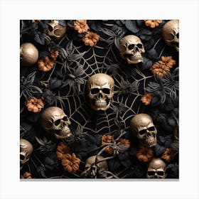 Halloween Skulls 1 Canvas Print