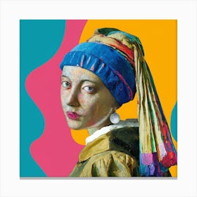 Girl With A Pearl Earring 3 Canvas Print