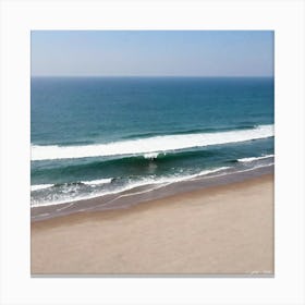 Aerial View Of The Beach 17 Canvas Print